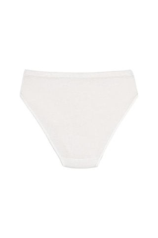 6 Adet Yıldız Bayan Bambu Bikini Külot Ekru 3957 Ekru