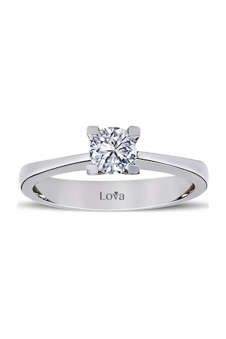Lova 0,47 Karat Pırlanta Tektaş Yüzük - IDL Sertifikalı