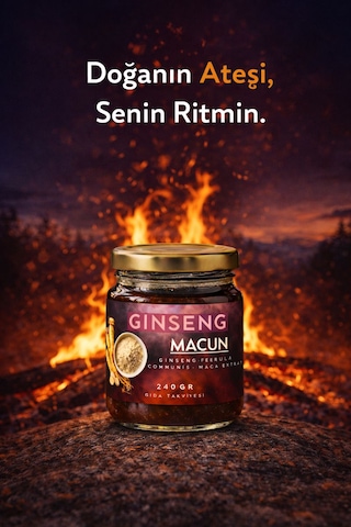 Ginseng, Maca Extract, Tongkat Ali, Çakşır Otu, Panax Içeren Kuvvet Bitkisel Karışımlı Macunu 240 Gr
