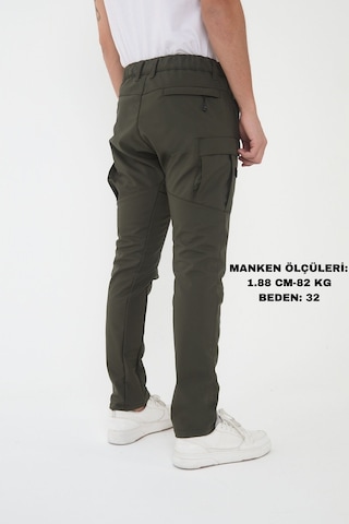Camp Scoutland Camp592 Outdoor Tactical Softshell Su & Rüzgara Dayanıklı Kışlık Erkek Taktik Pantolon Haki