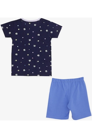 Breeze Kız Bebek Şortlu Pijama Takımı Taç Desenli 9 Ay-3 Yaş, Lacivert-lacivert Lacivert