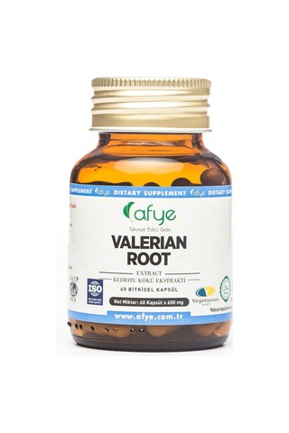 Afye Valerian Root 60 Kapsül 600 Mg Kediotu Kökü 60 Kapsül