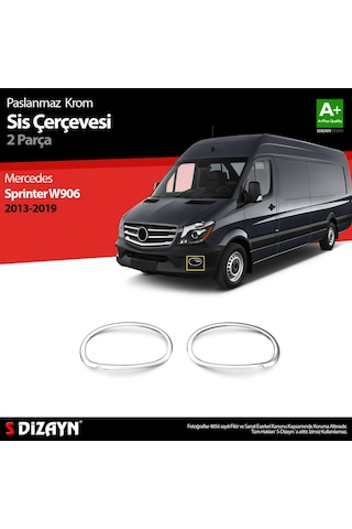 S-Dizayn  Mercedes Sprinter W906 Krom Sis Çerçevesi 2 Prç. 2013-2018