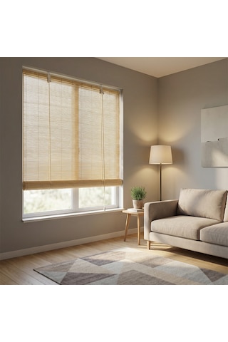 Koçtaş Opp Ahşap Stor Perde Bej 120 x 180