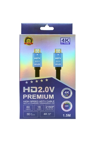 Hdtv Premium Yüksek Hızlı 4k Ultra Hd Hdmı 2.0 Ses Ve Görüntü Kablosu