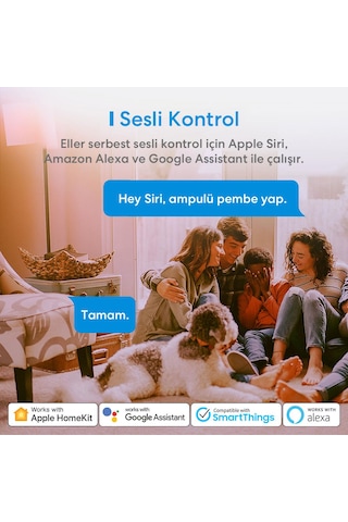 Meross Akıllı Rgb Ampül 810l/9w Msl120 Apple Homekit Destekli 10'lu Paket Çok Renkli