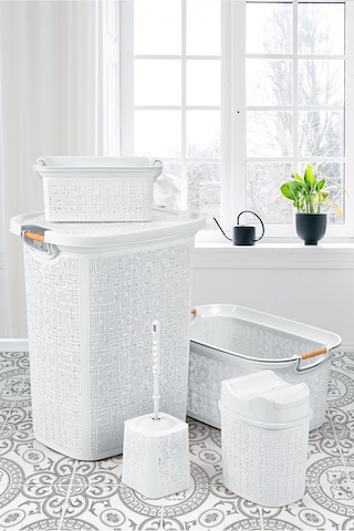 Practical 5 Parça Banyo Seti Beyaz