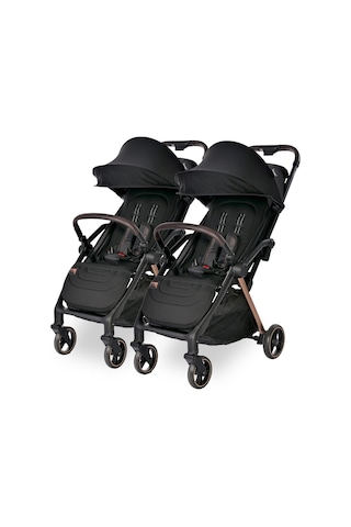 Lorelli Loret Otomatik Katlanan Kabin Boy & İkiz Bebek Arabası - Black