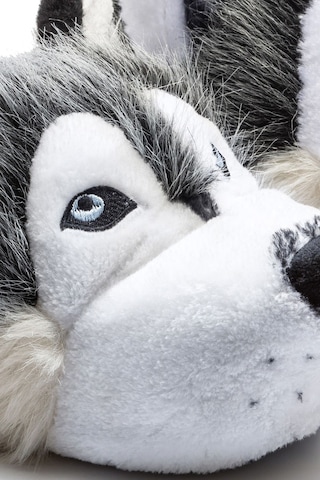 Twigy Husky Erkek Hayvanlı Panduf Gri 40/45 CC0530 Çok Renkli
