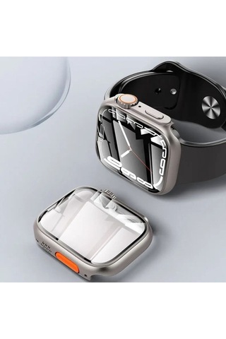 Apple Uyumlu  Watch 7 41mm - Watch Ultra 49mm Kasa Dönüştürücü Ve Ekran Koruyucu Zore Watch Gard 26