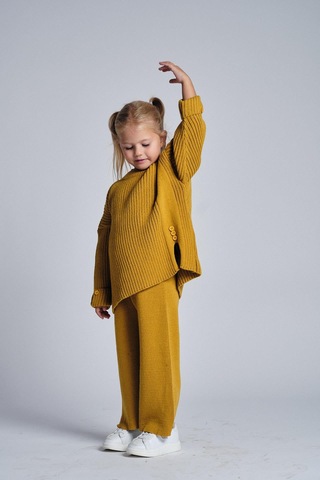 Triko Salaş İkili Takım Hardal