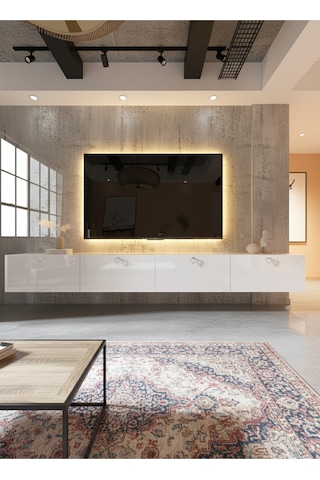 Resital Tv Ünitesi S2448-1 Beyaz Beyaz