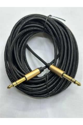 5 Metre 6.3 Mm Stereo Kablo 5 Metre Stereo Amfi Kablosu 6.3 Mm 6.3 Mm Stereo Kablo