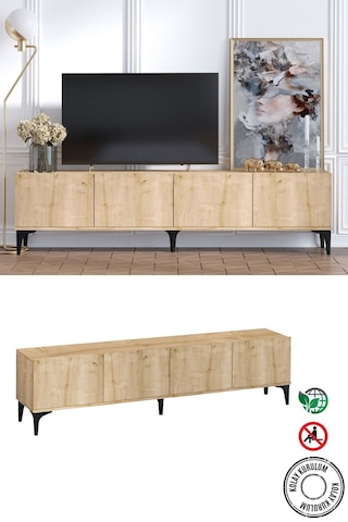 Decormet Nora Tv Sehpası Safir Meşe- Dec-20065 Çok Renkli