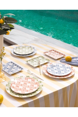 Madame Coco Colores 15 Parça Sunum Yemek Takımı - Renkli 8684427281000 Çok Renkli
