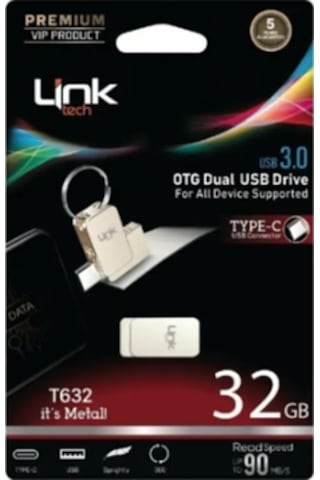 Linktech T632 Premium Type-C OTG Dual 32 GB Usb 3.0 Flash Bellek