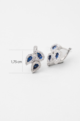 So Chic Yakamoz Işığı 18 Ayar Beyaz Altın Kaplama Gümüş Küpe 12697390