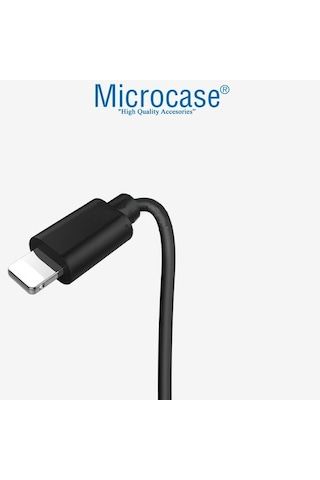 Microcase Apple Uyumlu iPhone iPad Lightning Usb Şarj Data Kablosu 2M Siyah