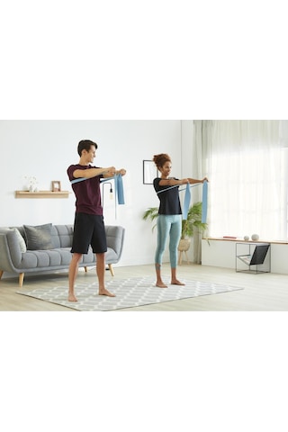 Decathlon Domyos Pilates Bandı - 2 Kg - Kolay Seviye - Kauçuk - Mavi