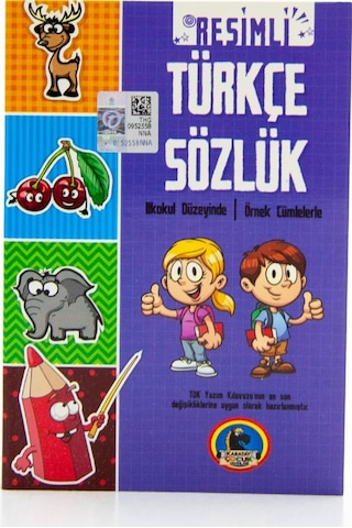 Karton Kapak Resimli Türkçe Sözlük Cep Boy. Tdk Onaylı. Renkli. 1