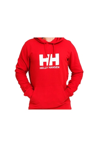 Helly Hansen Hh Hh Logo Hoodıe Kırmızı Erkek Sweatshirt 33977-163 Kırmızı