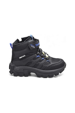 Twittoys 390u Ortopedik Taban Lastikli Cırtlı Kız Çocuk Bot Erkek Çocuk Bot Unisex Çocuk Bot Siyah-sax