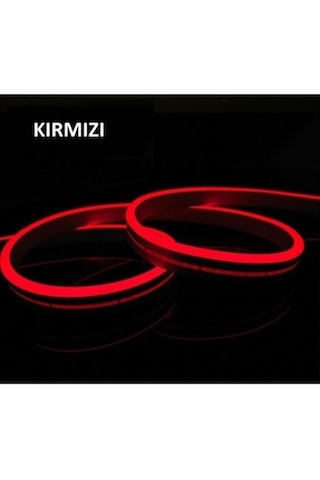 5 Metre Esnek Kırmızı Neon Led 5 Metre Kırmızı