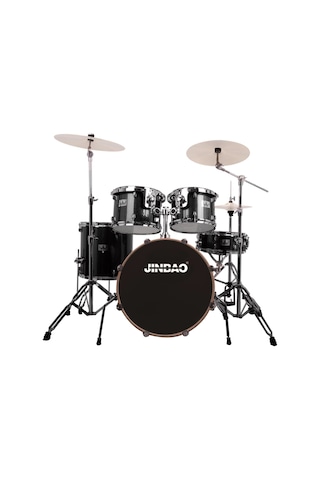 Jinbao Jbp1212a 22b-12t-13t-16ft-14s Aksam Dahil Akustik Davul Seti Siyah