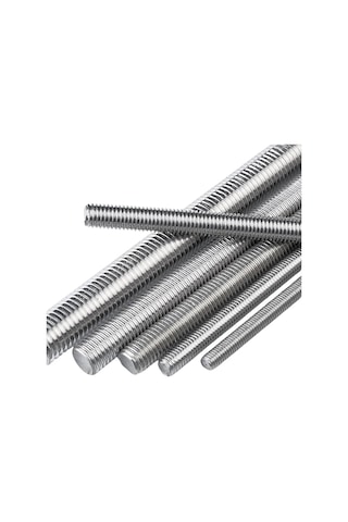 M4x1000mm Galvanizli Gijon Saplama Tij Rot Başsız Cıvata Standart
