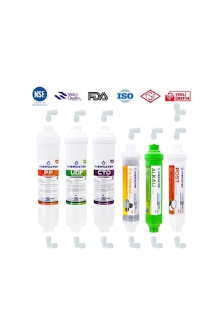 Kapalı Kasa Su Arıtma Cihazı Filtresi 6 Lı Filtre Seti Membransız (480266464)