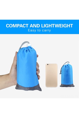 Monyee Müçerred Suya Ve Yırtılmaya Dayanıklı 2x2.1m Mavi-gri Plaj Battaniyesi, Güneşlik, Çadır Battanıklı Olarak Kullanılabilir, Taşınabilir Çanta Ve 4 Tırnak İçerir Çok Renkli