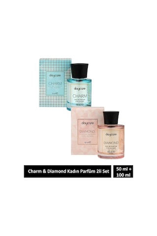 Charm & Diamond 2'li Set Kadın Edp Parfüm 50ml + 100ml Çiçeksi