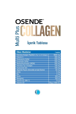 Osende Multi Plus Collagen Powder 30 Servis 346 G