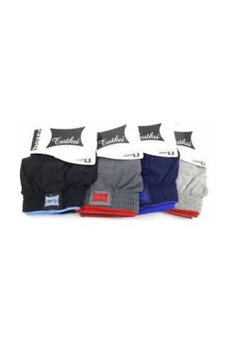 Tutku Erkek Penye Düğmeli Boxer Karışık Renk 15'li Paket Çok Renkli Tutku Erkek Penye Düğmeli Boxer Karışık Renk 15'li Paket Çok Renkli
