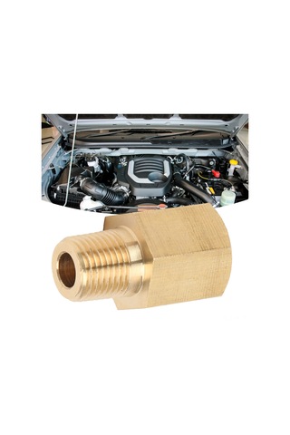 Vkemall Bakır Olie Basıncı Adaptörü, 1/8 Npt'den 1/8 Bspt'ye Dönüştürücü, Cnc İşlenmiş, Evrensel Motor Sensörü Bağlantısı