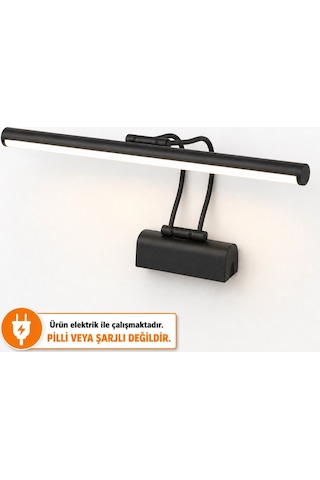 Resim - Tablo - Ayna Üstü 6 W Ledli 5 Renk Flüt Aplik 35 CM 3200K Günışığı Sarı