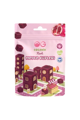 5'li Organik Narlı Meyve Küpleri 5 X 30 Gr