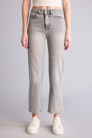 Defacto Comfort Straıght Normal Bel Kısa Paça Jean Yıkamalı Pantolon H5367ax26smnm55 Gri-nm55
