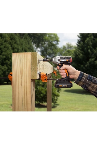 Worx WX261 20 V 2.0 Ah Li-ion Çift Akülü 260nm Kömürsüz Profesyonel Darbeli Tornavida