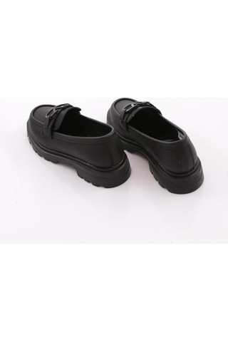Dgn 2621153 Kadın Tokalı Loafer Ayakkabı Siyah
