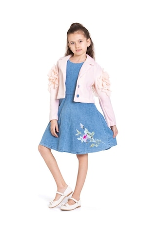 Xo Kids Kiz Çocuk Etek Takmı 6-9 Yaş 51050 Pudra