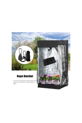 Hfambition Nylon Bitkisel Büyüme Lambası Askısı, Ayarlanabilir Ratch, 68kg Yük Kapasitesi, 2 Adet, 2m Uzunluk - Hta-001 Diğer