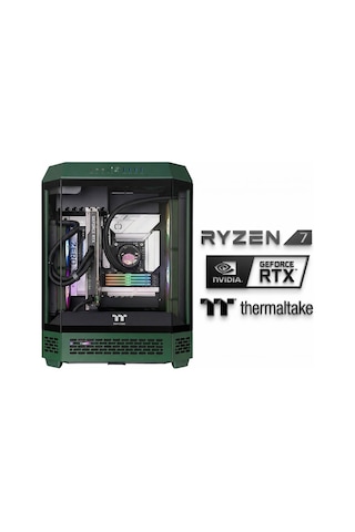 Thermaltake Astro X140 R7-7800X3D 64 GB 2 TB Nvme SSD 16 GB RTX5080 Dos Masaüstü Oyuncu Bilgisayar