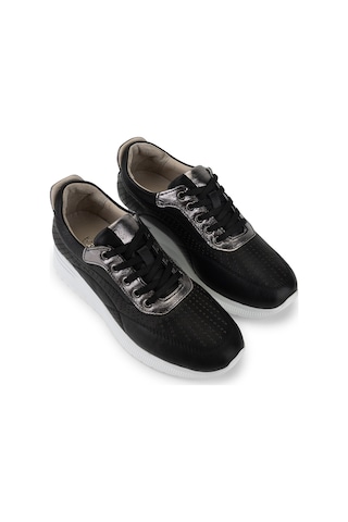 Tamer Tanca Kadın Hakiki Deri Siyah/antrasit Sneakers & Spor Ayakkabı 773 26551 Bn Ayk Y26 Sıyah/antrasıt