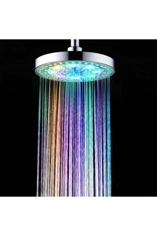 Novahub Renkli Led Duş Başlığı - 8 Işık, 7 Renk, Otomatik Aç, Abs Malzeme Diğer