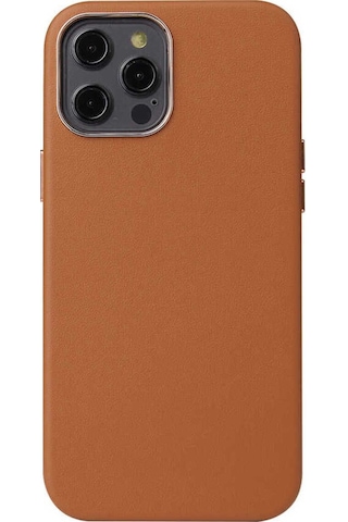 Apple Uyumlu iPhone 12 Mini Kılıf Zore Leathersafe Wireless Kapak Kahverengi