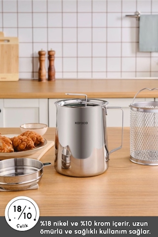 Karaca  Mutfaksever Çelik Kızartma Potu 2L 