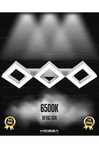 Amigo Gri Kasa, Beyaz Işık Modern Plafonyer Led Avize GRİ RENK