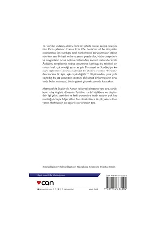 Matmazel De Scudéry Can Yayınları E.t.a. Hoffmann
