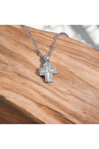 925 Ayar Gümüş Küçük Boy Unisex Hac Kolye Gümüş